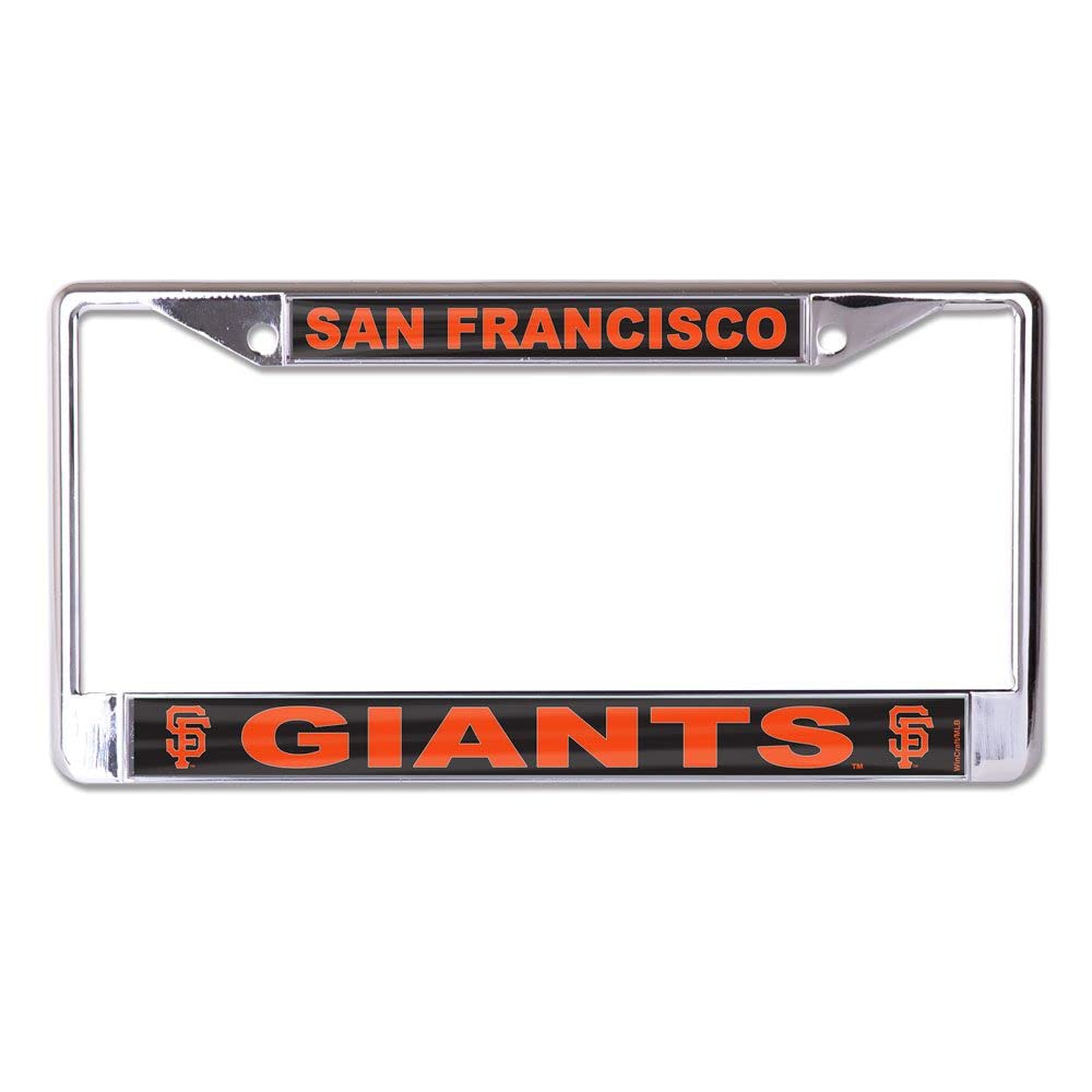 Amazon.com: San Francisco Giants Laser Chrome License Plate Frame